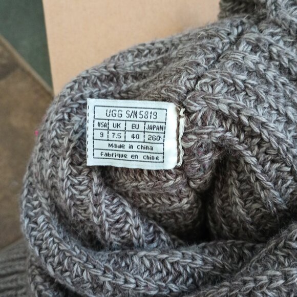 UGG Grey Knitted Boots - Picture 9 of 9